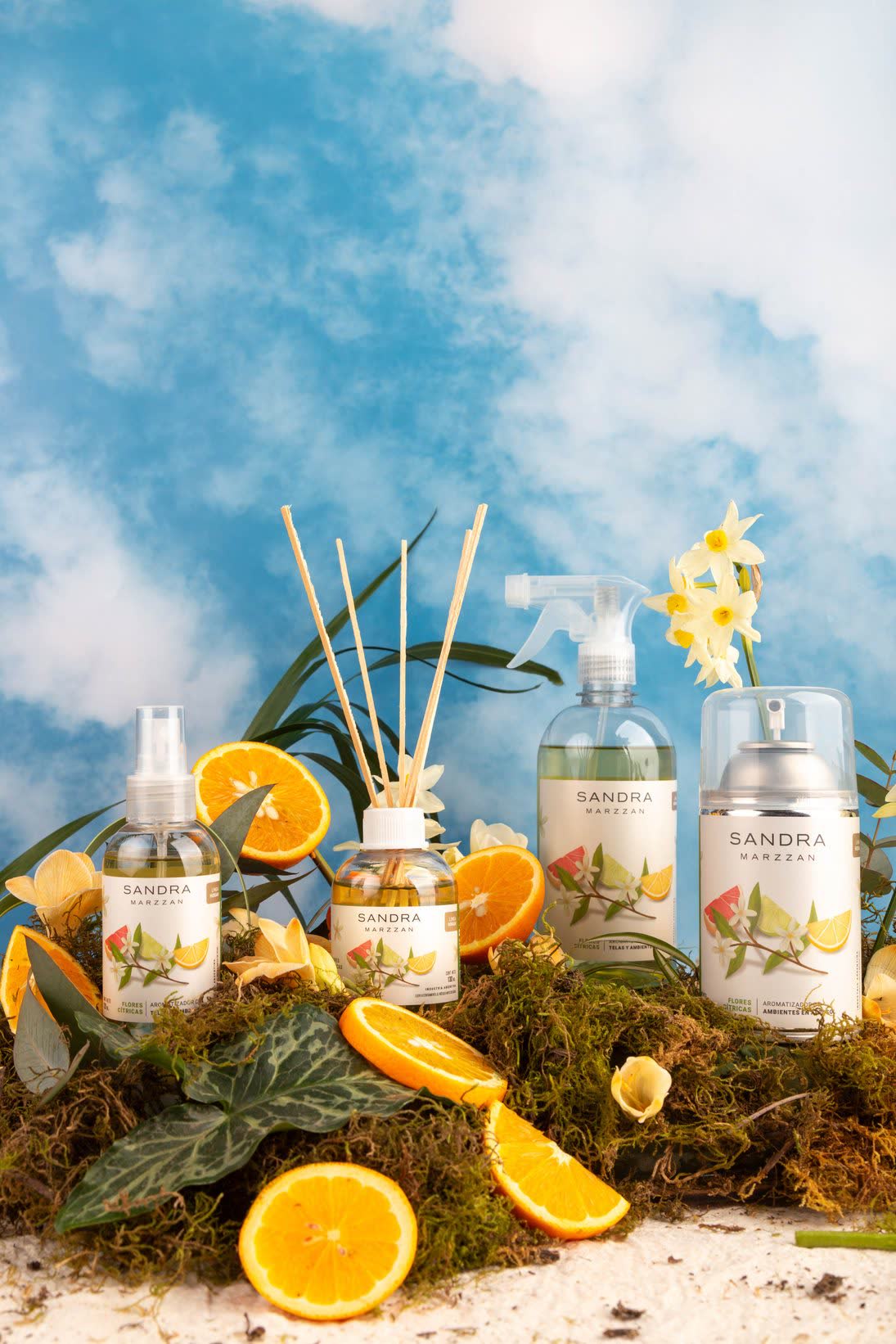 Escena botánica para campaña de fragancias de Sandra Marzzán